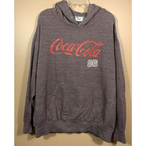 Vintage MV Sport Coca Cola Classic Fleece Pullover Hoodie Men's Size XL